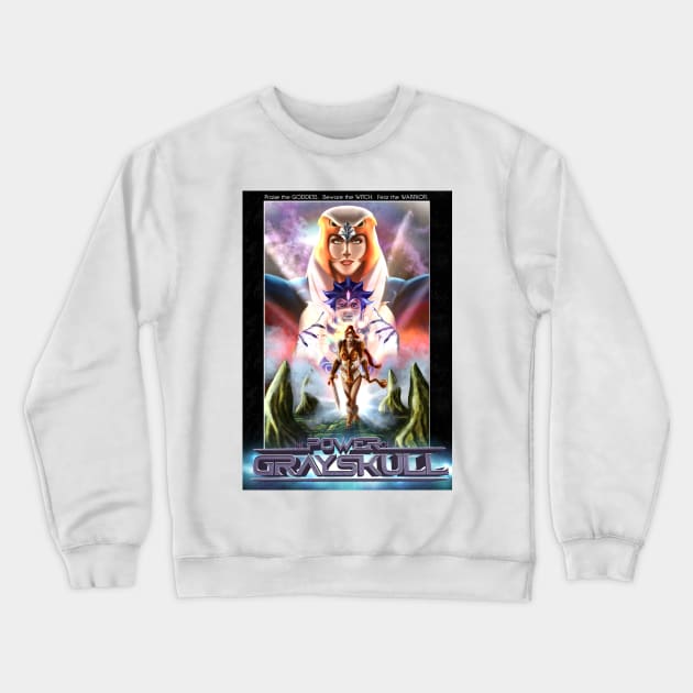 THE POWER OF GRAYSKULL poster Crewneck Sweatshirt by CrazyPencilComics